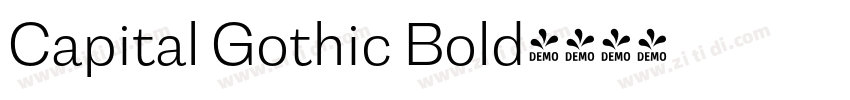 Capital Gothic Bold字体转换